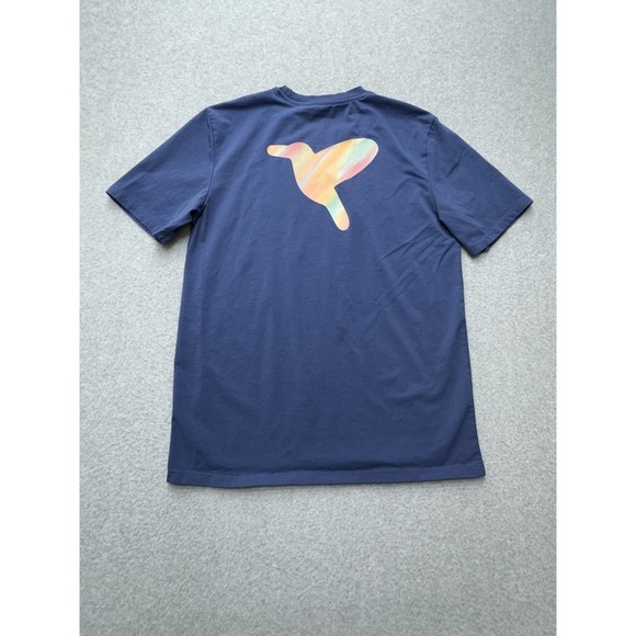 Birddogs Shirt Mens Medium Blue Short Sleeve Stretch Logo Graphic Casual Tee - Picture 9 of 12